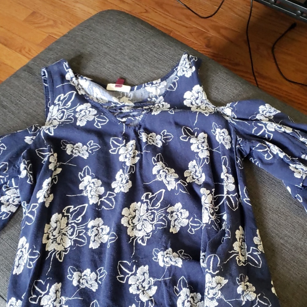 Off the shoulder, floral top
